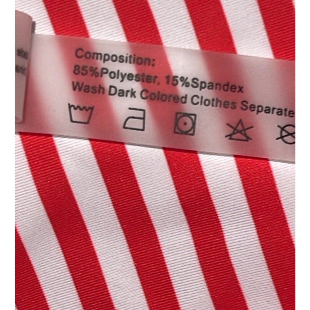 ZAFUL FOREVER YOUNG Bikini Set Red/White Blue Patriotic Women’s SZ 4 Swimwear - Picture 9 of 11